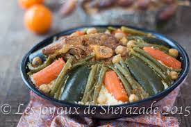 Couscous el ballout, couscous à la farine de glands le couscous le symbole, de la cuisine algérienne, ne cessera de vous étonner par sa richesse et ses. Couscous Algerien Aux Haricots Verts Les Joyaux De Sherazade