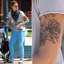 Jessica alba is an american actress and businesswoman. Jessica Alba Shows Off Bold New Tattoo At The Park Jessica Alba Arm Tattoos Pictures Tattoos