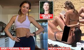 Personal trainer photographed topless without her consent on a Sydney beach  | Daily Mail Online