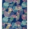 Blue floral medallion kilim rug. 1