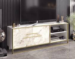Black And Gold Tv Stand Reclaimed Tv Stand Solid Wood Tv Unit Console Gold Black Hairpin Industrial Legs 1000 In 2020 Wood Tv Unit Tv Stand Gold Tv Stand