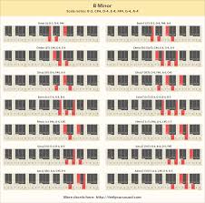 Chords and scale notes of B Minor