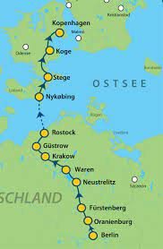 Kopenhagen je grad koji nosi nadimak luka trgovaca koji je dobio po utvrdi oko koje je nastao grad. Berlin Kopenhagen Karte Die Mecklenburger Radtour