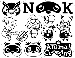 Animal Crossing Svg Animal Crossing Clipart Bundle Nook Svg Etsy In 2020 Animal Crossing Leaf Animal Crossing Clip Art