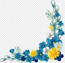 Maybe you would like to learn more about one of these? Blue Flower Border Png Images Pngwing