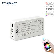 Zigbee 3 0 Smart Strip Light Driver Rgb Rgbw Led Strip Controller Dc12v 24v App Control Compatible With Echo Smartthings