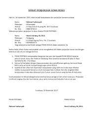 Padahal, hal itu sangat penting. Surat Perjanjian Sewa Ruko Penting Dibuat Dilengkapi Contoh