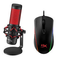 Hyperx pulsefire surge™ rgb gaming mouse. Hyperx Quadcast Usb Condenser Gaming Microphone And Hyperx Pulsefire Surge Rgb Wired Optical Gaming Mouse