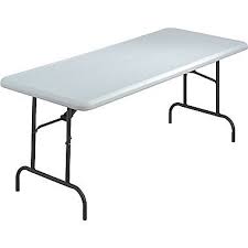 Iceberg 6 Utility Grade Resin Folding Banquet Table Platinum Granite 30 W At Staples Folding Table Home Kitchens Table Furniture