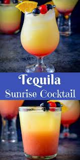 Tequila Sunrise Rezept Tequila Sunrise Cocktail Sunrise Cocktail Tequila Sunrise