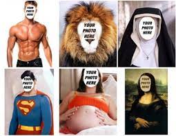From monkeys making faces to fat guys with their face on their bellies, nothing screams i'm cooler than you! than an unexpected profile picture. Photomontages In Which You Can Put Your Face On Different People Animals And Objects Face In Hole Style Photofunny