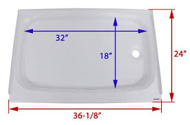 High to low avg review review count on sale. Better Bath Rv Shower Pan Right Hand Drain 36 1 8 Long X 24 Wide White Lippert Rv Showers And Tubs Lc210375