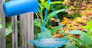 We also stock hanging models to keep other animals out of the water. Dollar Store Diy Hanging Glass Bird Bath