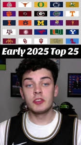 WAY TOO Early 2025 College Football Top 25 👀🤯🏈 #ncaa #ncaaf #footba...