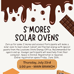 S’mores Solar Ovens – Main Branch