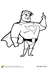 Coloriage diddl, coloriage superman, coloriage de chat, coloriage de cheval, coloriage de mandalas, et encore beaucoup d'autres coloriages sur hugolescargot.com Coloriage Super Heros Costaud