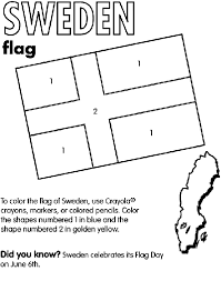 Free national flag of finland printable coloring page. Sweden Coloring Page Crayola Com