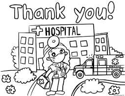 Please note that, like all printable coloring pages on the artisan life, these sheets are available for personal and classroom use. Thank You Hospital Healthcare Workers Coloring Pages Printable