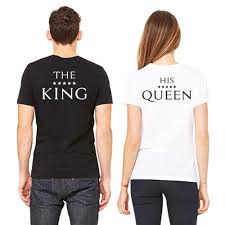 Gifts for boyfriend on valentines day. King Queen Shirts Gratis Verzending Inclusief Datum Of Naam Whattheshirt Nl