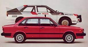 A 1981 Audi 4000 Quattro The Red One In This Picture I Was Crazy About The Idea Of An All Wheel Drive Car This Was Way Sportier Than Car Car Photos Audi