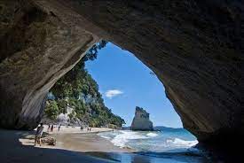 Cathedral Cove Is One Of The Attractions On The Coromandel Peninsula In North Island New Zealan North Island New Zealand Cathedral Cove New Zealand Attractions