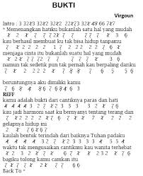 Lagu populer 2019 karaoke apk son sürüm indir için pc windows ve android (1.0). Not Angka Lagu Bukti Lagu Ciptaan Virgoun Yang Tengah Viral Dan Populer