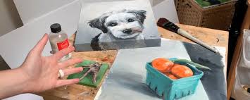 Shop a wide selection of paint varnishes at blick®. How To Decide On Finish See Before After Varnishing An Oil Painting Paws By Zann Pet Portraits