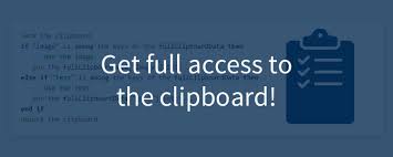 You'll see three separate flags. Full Access To The Clipboard Livecode