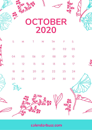 October 2020 Calendar Design Calendar Design Calendar Design Template October Calendar Printable