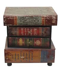 Take A Look At This Wood Books End Table On Zulily Today Wood Book End Tables Wooden Books