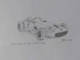 Say no more… why hello there… Mersedes Benc Kuzov 196 Formula 1 1954 Risunok Zhoana Mane Vse Pirenei Franciya Ispaniya Andorra