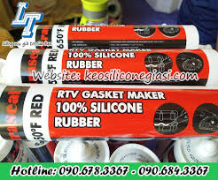 BÁN SỈ, RẺ KEO SILICONE CHỊU NHIỆT ĐỘ CAO XTRASEAL 650 ĐỘ F RED RTV