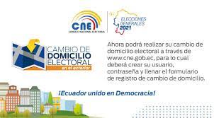Cambio domicilio electoral cne elecciones internet ecuador multas telefono consejo nacional requisitos pasos registrarme inisiar sesion 2020. Uzivatel Consulado El Ecuador En Montreal Na Twitteru Ecuador Unido En Democracia Realice El Cambio De Domicilio Electoral A Traves De Https T Co S9amhfgubo Https T Co 4bgcyjs1ti Twitter