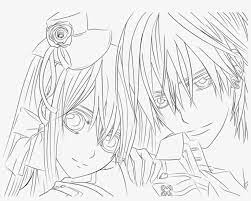 Blue is a very rare color among animals. Anime Vampire Girl Coloring Pages Line Art Png Image Transparent Png Free Download On Seekpng