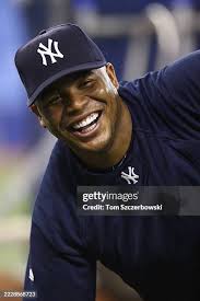 Andruw Jones of the New York Yankees laughs during batting practice... News  Photo