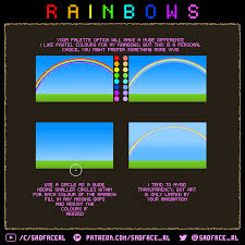 To begin creating our circle, we first need a template. Pixel Art Tutorial How To Draw Rainbows By Sadfacerl On Deviantart
