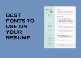 best font for your resume top 10