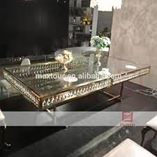 Find the perfect home furnishings at hayneedle, where you can buy online while you explore our room designs and curated looks for tips, ideas & inspiration to help you along the way. China New Gold Stainless Steel And Crystal Frame Glass Top Pedestal Royal Dining Table China Dining Table Cafe Table