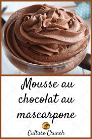 Mousse Au Chocolat Au Mascarpone La Recette Facile Gateaux Et Desserts Recette Recettes De Cuisine