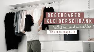 Der prozess der installation des begehbaren kleiderschrankes. Offener Kleiderschrank Selber Bauen Mit Dem Regalsystem Walk In L Ankleidezimmer Planen Youtube