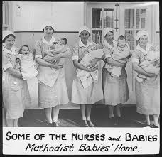 0262 Methodist Babies Home South Yarra C 1930s Vintage Nurse Victoria Australia Methodist