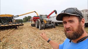 Farming used to employ a great many people in britain but nowadays, with machinery, a few people can run a. First Day Of Corn Harvest 2020 Youtube