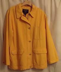 Eddie Bauer Outdoor Vintage Outfitters Ladies Yellow Jacket 100 Cotton Sz Large Outdoor Outfitters Jackets Jackets For Women