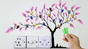 Create a beautiful wall mural with wall art stencils! Best Wall Decoration Ideas Wall Art Tree Design Ideas Youtube