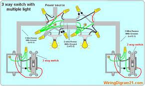 3 Way Switch Wiring Diagram Multiple Light Double 3 Way Switch Wiring Light Switch Wiring Three Way Switch