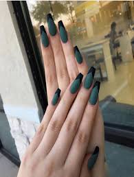 After these dark green nails, do you want to adventure mystery and strange from dark green? Matte Dark Green Nails Coffin Matte