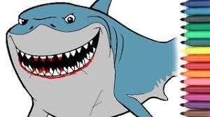 Check spelling or type a new query. Finding Nemo Shark Bruce Coloring Page For Kids Youtube