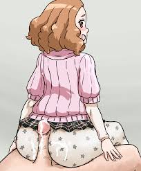 okumura haru, persona, persona 5, artist request, highres, 1boy, 1girl,  ass, brown hair, buttjob, buttjob over clothes, clothed female nude male,  cum, cum on ass, cum on clothes, nude, penis, short hair,