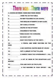 There are many people at the train station. English Worksheet There Was Vs There Were Grammar Worksheets English Grammar Basic English Grammar