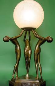 Great savings & free delivery / collection on many items Art Deco Figurine Lamp Art Deco Lighting Art Deco Lamps Art Deco Sculpture
